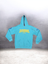 Load image into Gallery viewer, BLUE BTC "STAMPED" UNISEX HOODIE
