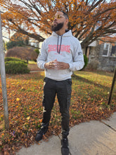 Load image into Gallery viewer, GRAY BTC "STAMPED" UNISEX HOODIE
