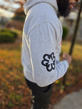 Load image into Gallery viewer, GRAY BTC "STAMPED" UNISEX HOODIE
