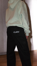 Load image into Gallery viewer, WOMEN'S BLACK MID-WAISTED CARGO "ZONE" PANTS
