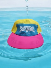Load image into Gallery viewer, BTC Pink/Yellow Colorblock Wavy Hat
