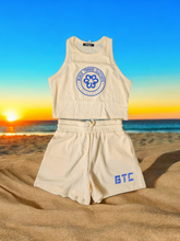 Load image into Gallery viewer, Women's Tan Blaze Crop Top Set
