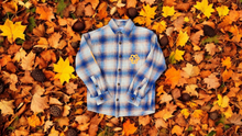 Load image into Gallery viewer, Orange Blue Plaid Vibration Sweater
