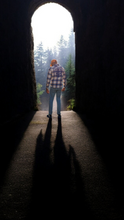 Load image into Gallery viewer, Orange Blue Plaid Vibration Sweater
