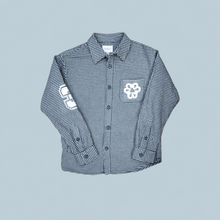 Load image into Gallery viewer, Smoke Gray Plaid Vibration Sweater
