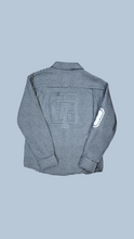 Load image into Gallery viewer, Smoke Gray Plaid Vibration Sweater
