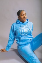 Load image into Gallery viewer, BTC Baby Blue "Vibrant" Hoodie Set

