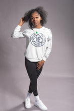 Load image into Gallery viewer, BTC Women's White Cream "Slogan" Sweater
