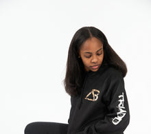 Load image into Gallery viewer, Jet-Black Triadd "Pyramid Hoodie" Cheetah 🐆
