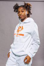 Load image into Gallery viewer, White BTC Women's Gleam Hoodie Set
