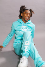 Load image into Gallery viewer, Caribbean Blue Women's BTC Gleam Hoodie Set
