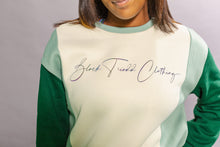 Load image into Gallery viewer, Women's Green and Tan BTC Signature Muti Sweater
