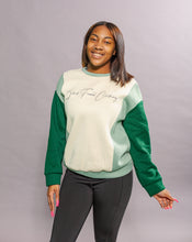 Load image into Gallery viewer, Women's Green and Tan BTC Signature Muti Sweater

