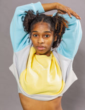Load image into Gallery viewer, Women's Yellow and Sky Blue BTC Signature Muti Sweater

