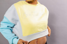 Load image into Gallery viewer, Women's Yellow and Sky Blue BTC Signature Muti Sweater
