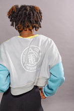 Load image into Gallery viewer, Women's Yellow and Sky Blue BTC Signature Muti Sweater
