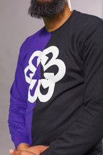Load image into Gallery viewer, BTC Purple and Black Two-Faced Sweater
