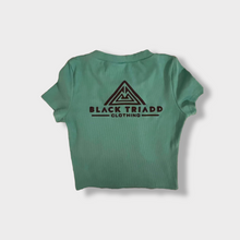 Load image into Gallery viewer, Turquoise Hancock Women's Crop Top
