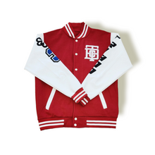 Load image into Gallery viewer, BTC Red Signature Varsity Jacket
