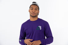 Load image into Gallery viewer, Triadd Long Sleeve "Grape Vivid" T-shirt 🍇
