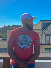 Load image into Gallery viewer, BTC "Third Eyed Pyramid Red" T-Shirt 👁
